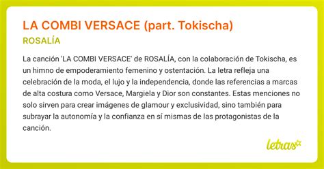 combi versace significado|ROSALÍA .